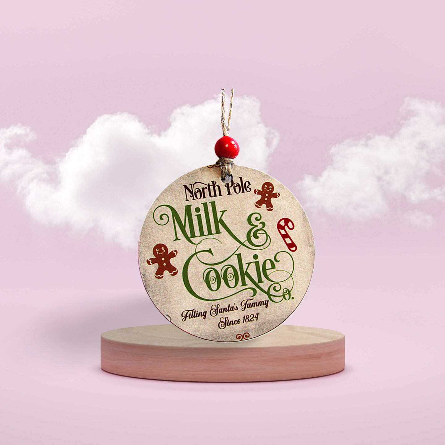 Round Shaped Sublimated Ornament