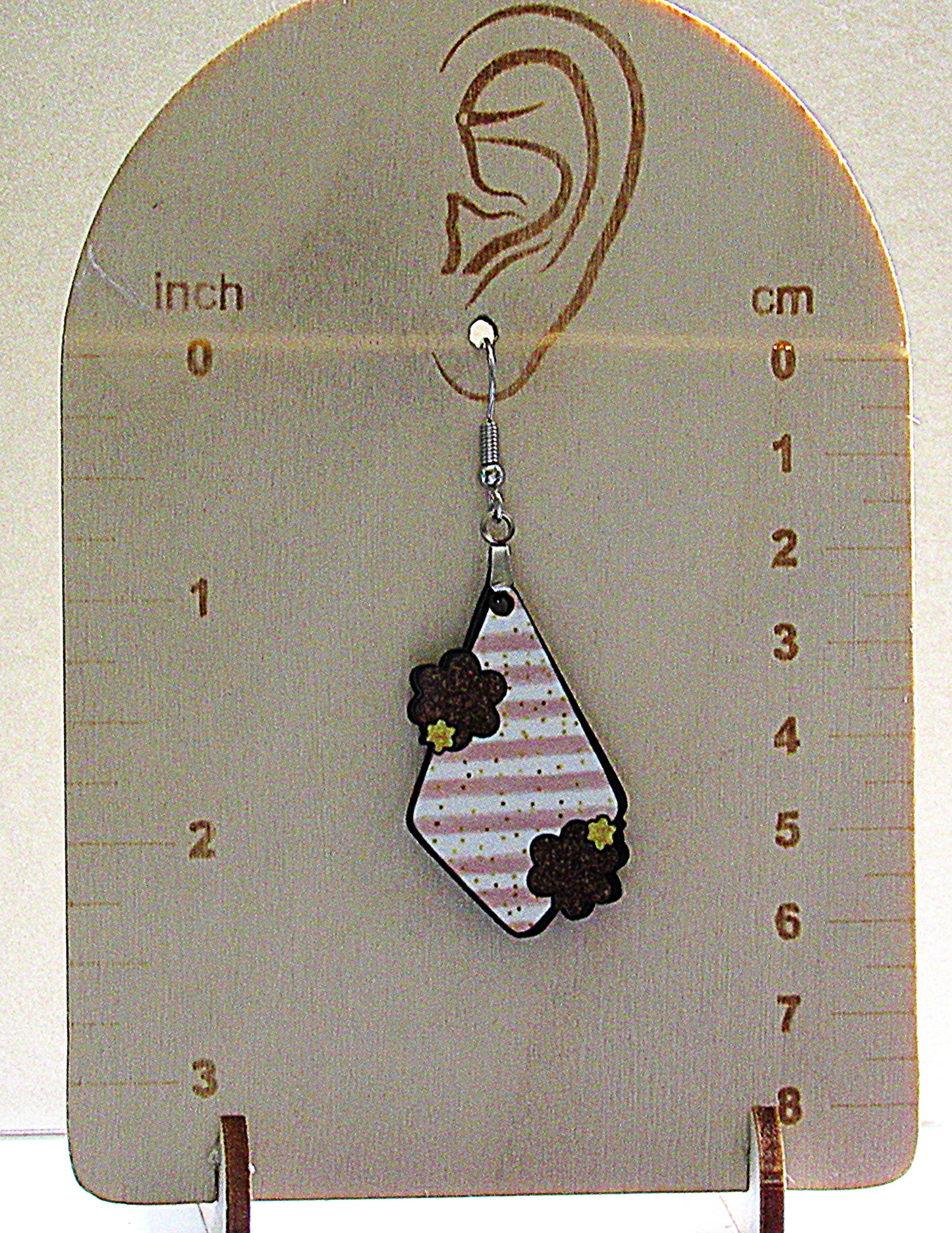 Fancy Flower Shaped Sublimated Earrings