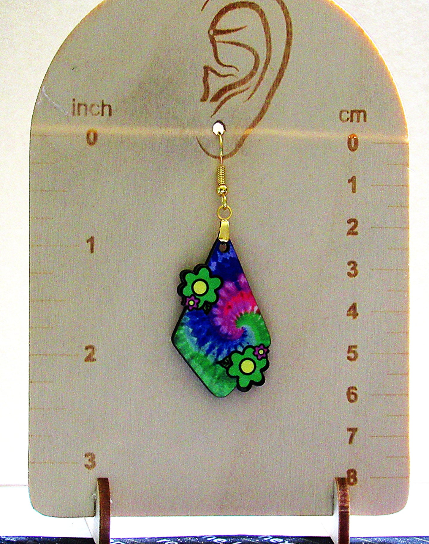 MDF-Fancy Flower Shaped Sublimated Earrings 1.5 inch