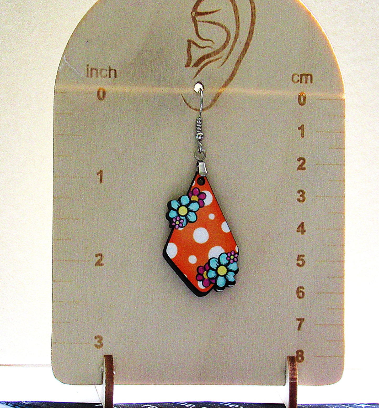 Fancy Flower Shaped Sublimated Earrings