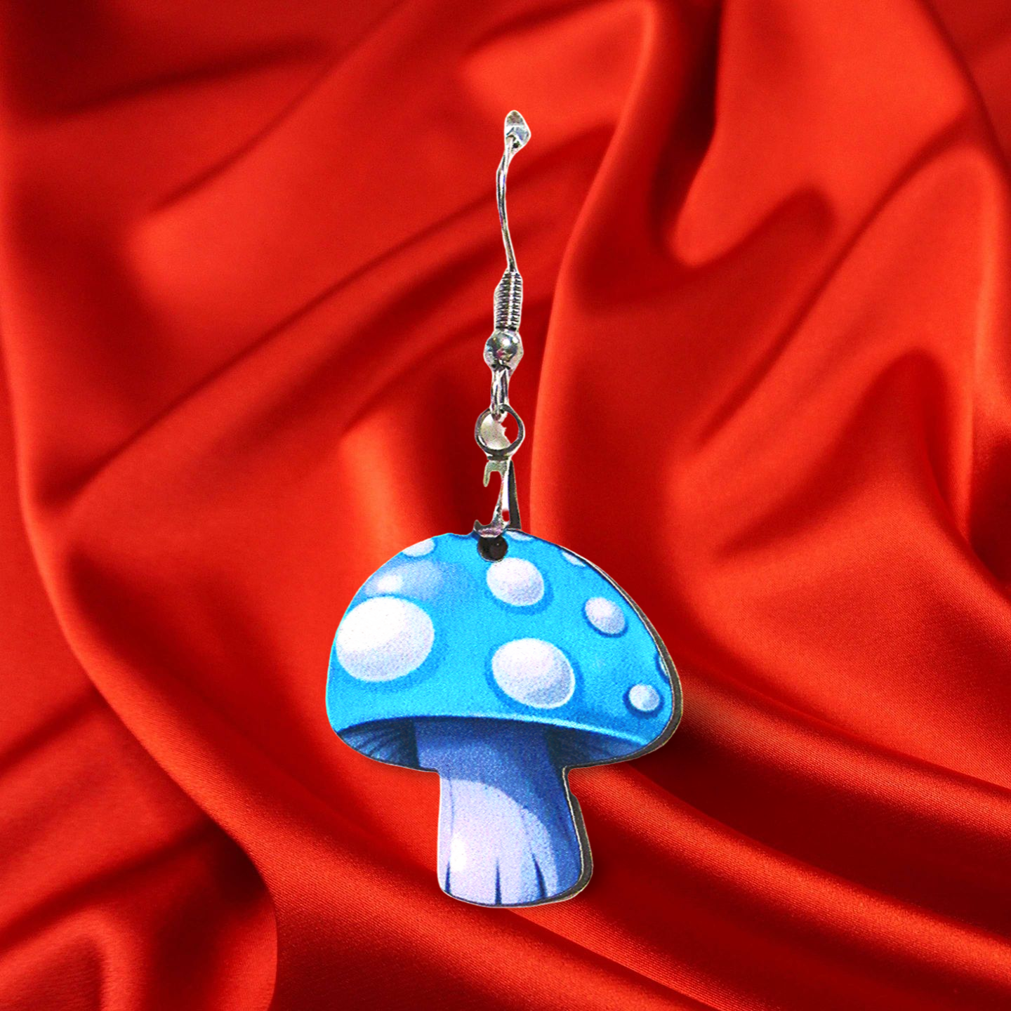 Mushroom Shaped Sublimated Earrings 1 inch