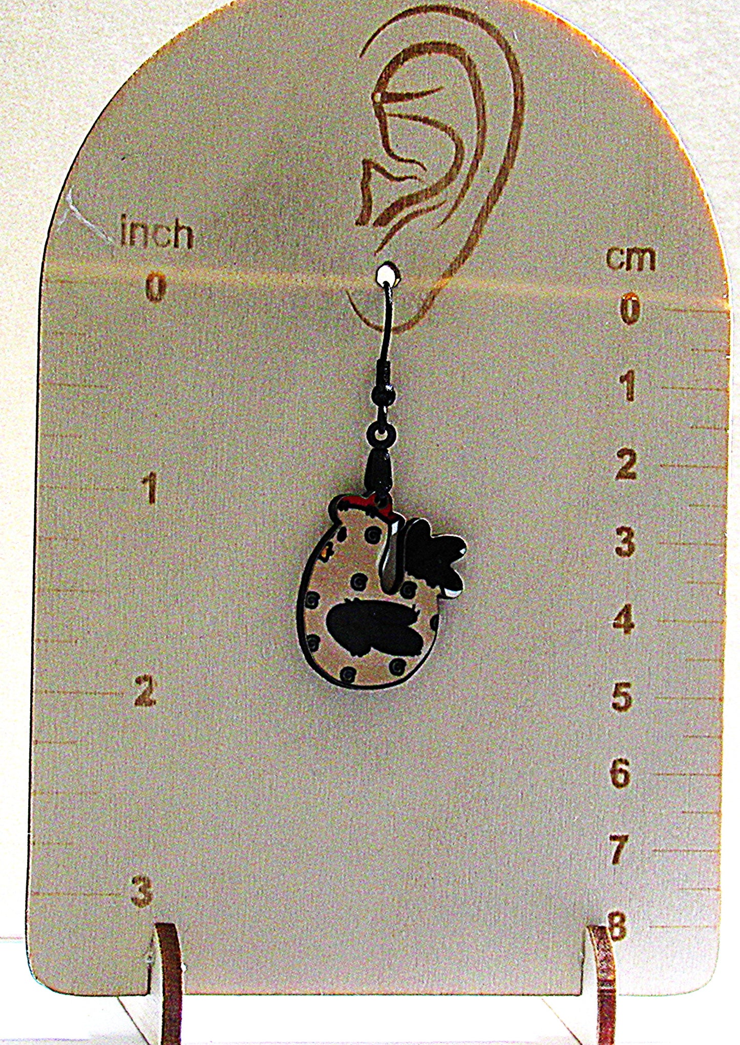 Chicken Shaped Sublimated Earrings