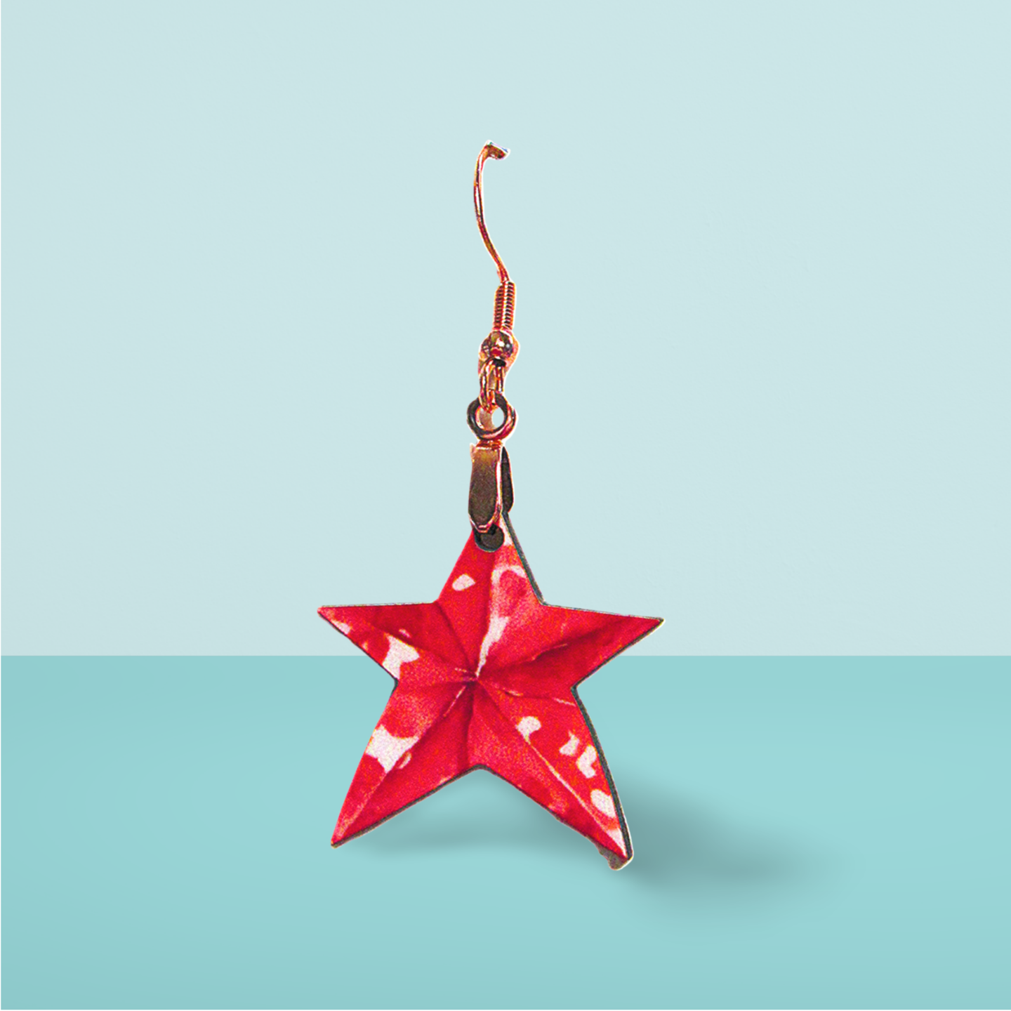 Star Shaped Sublimated Earrings 1 inch