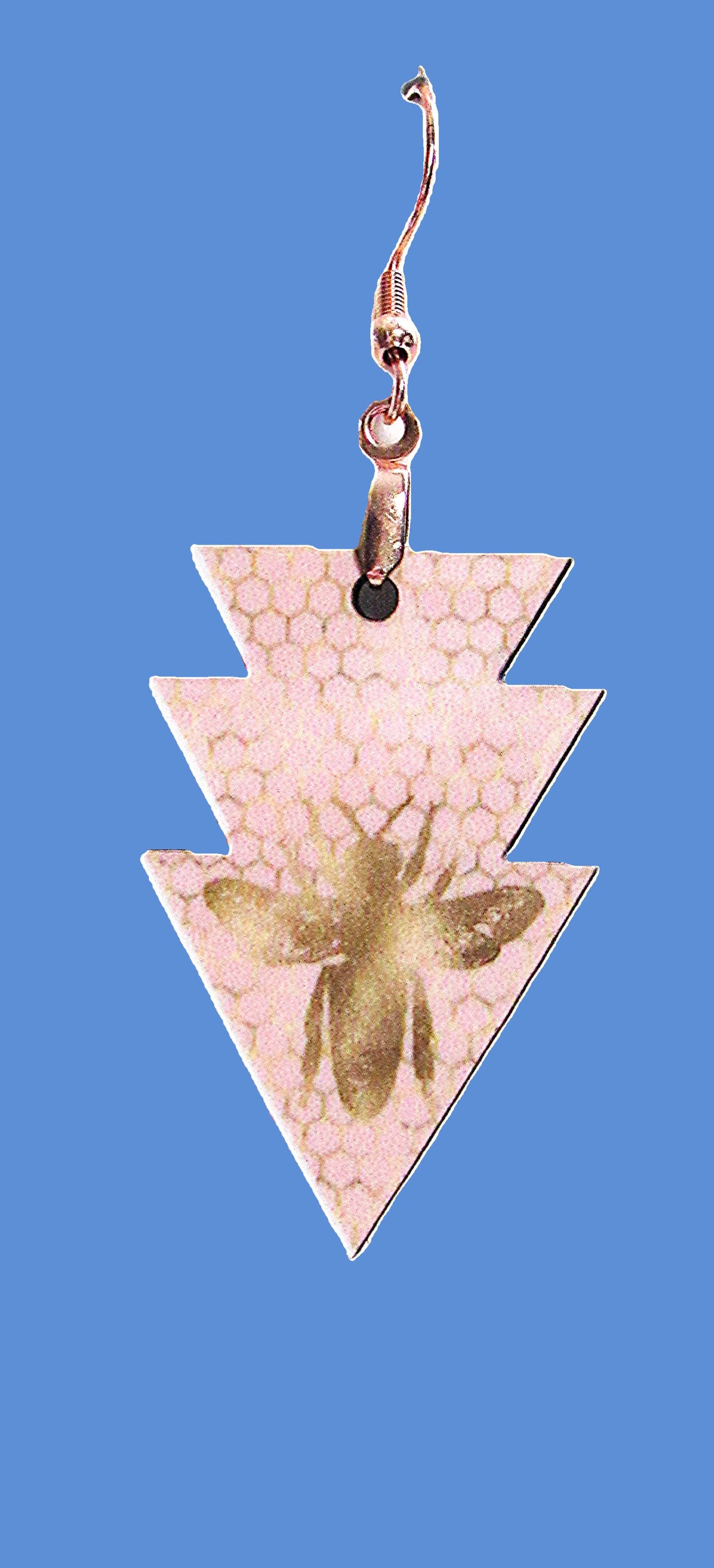 Triple Arrow Shaped Sublimated Earrings