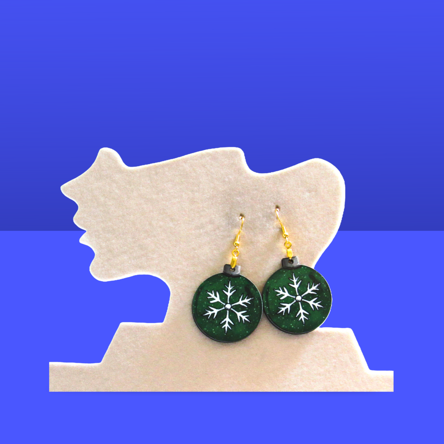 Ornament Shaped Sublimated Earrings