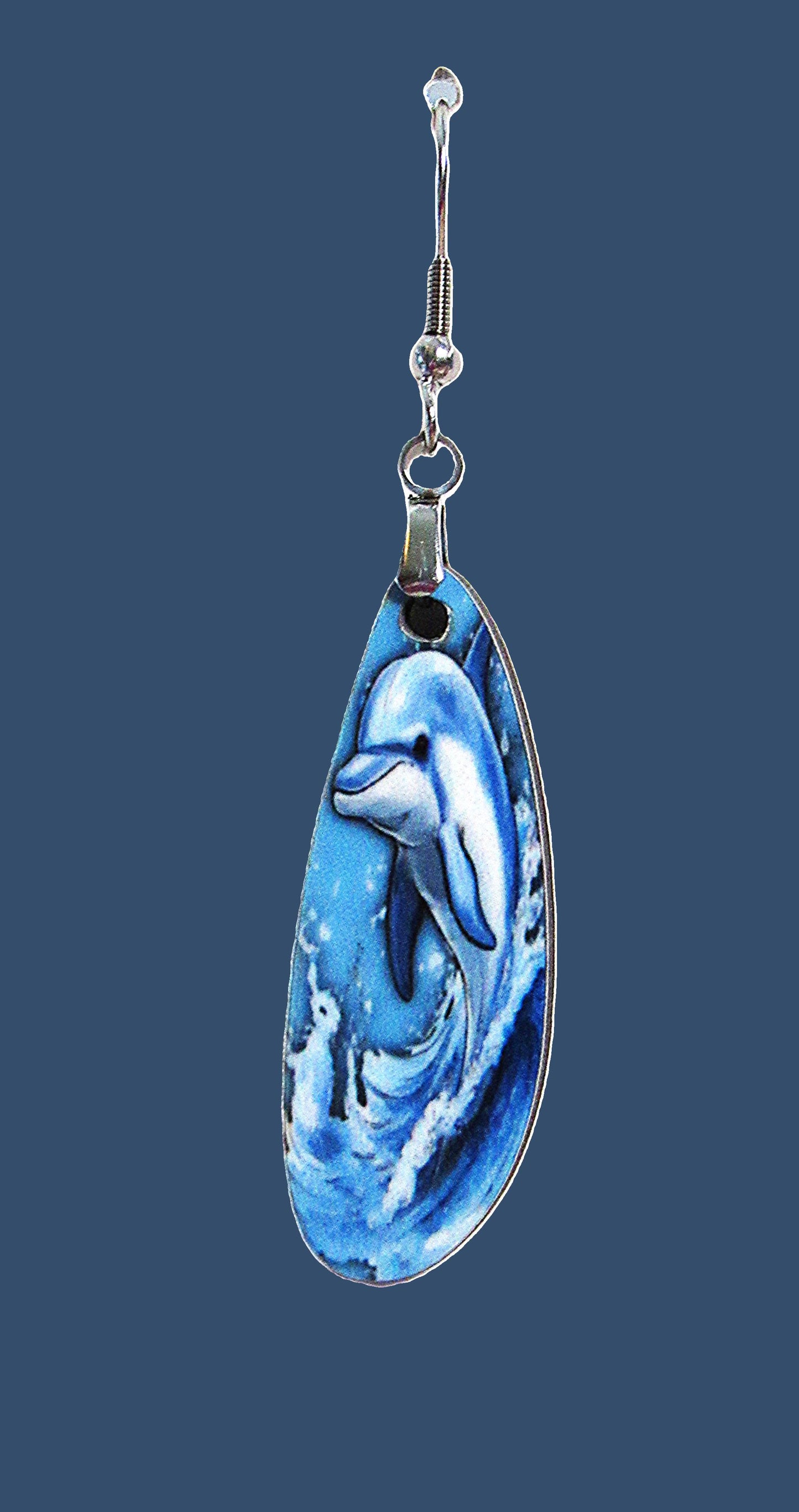 Boho Oval Bar Shaped Sublimated Earrings