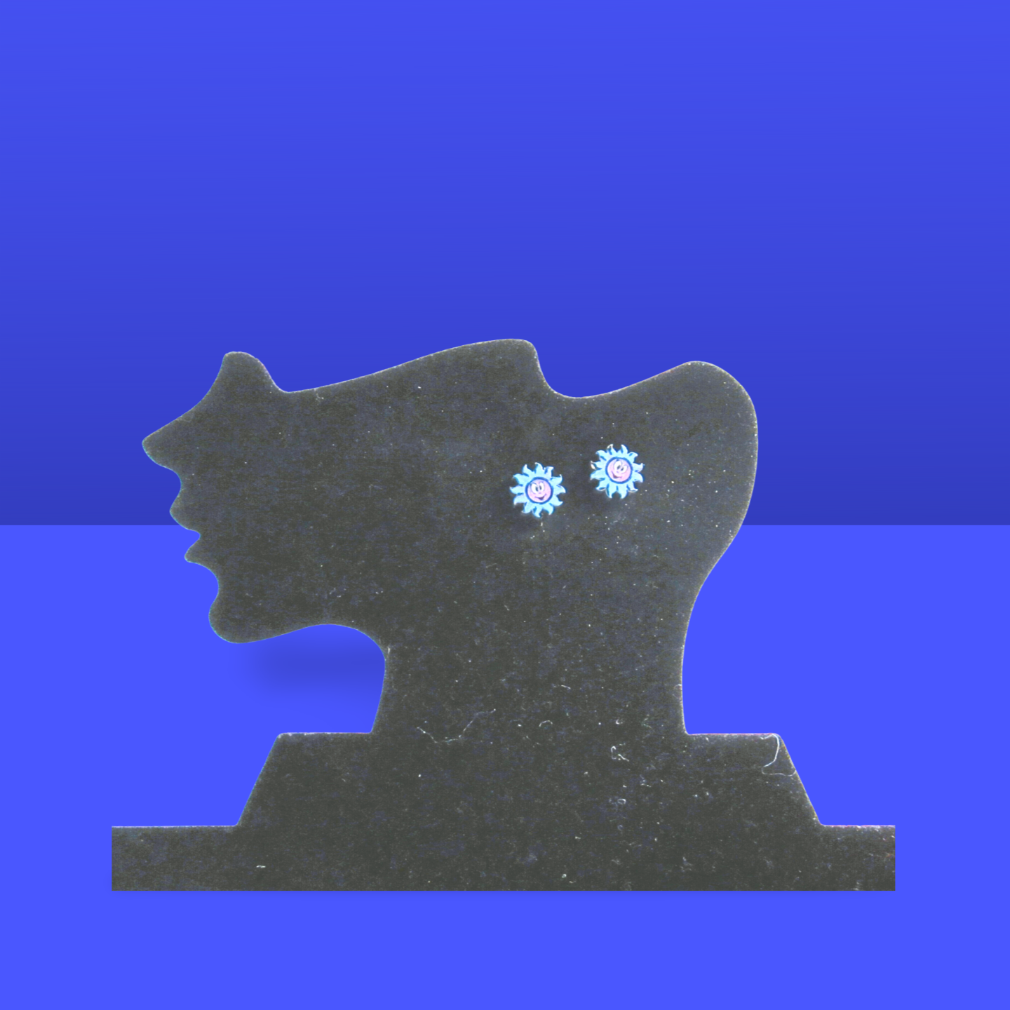 Sun Shaped Sublimated Stud Earrings