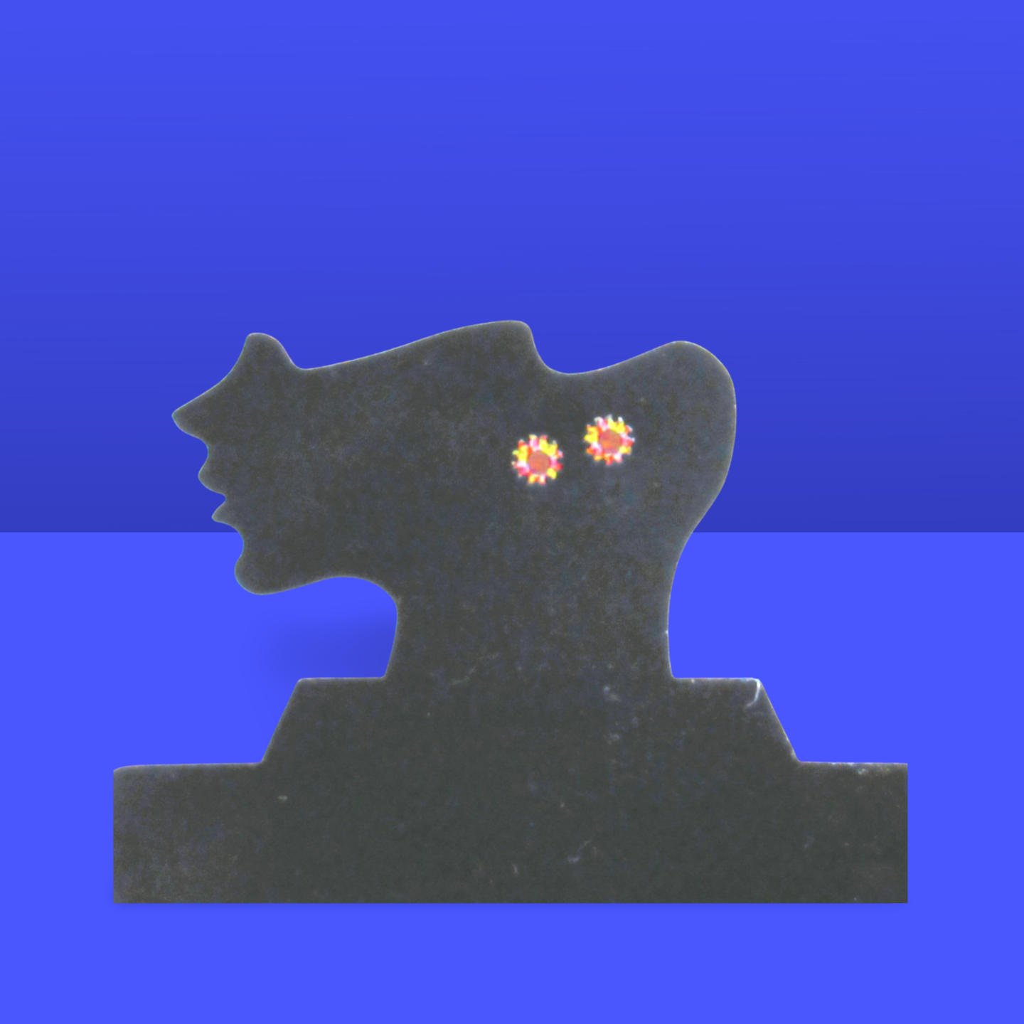 Sun Shaped Sublimated Stud Earrings