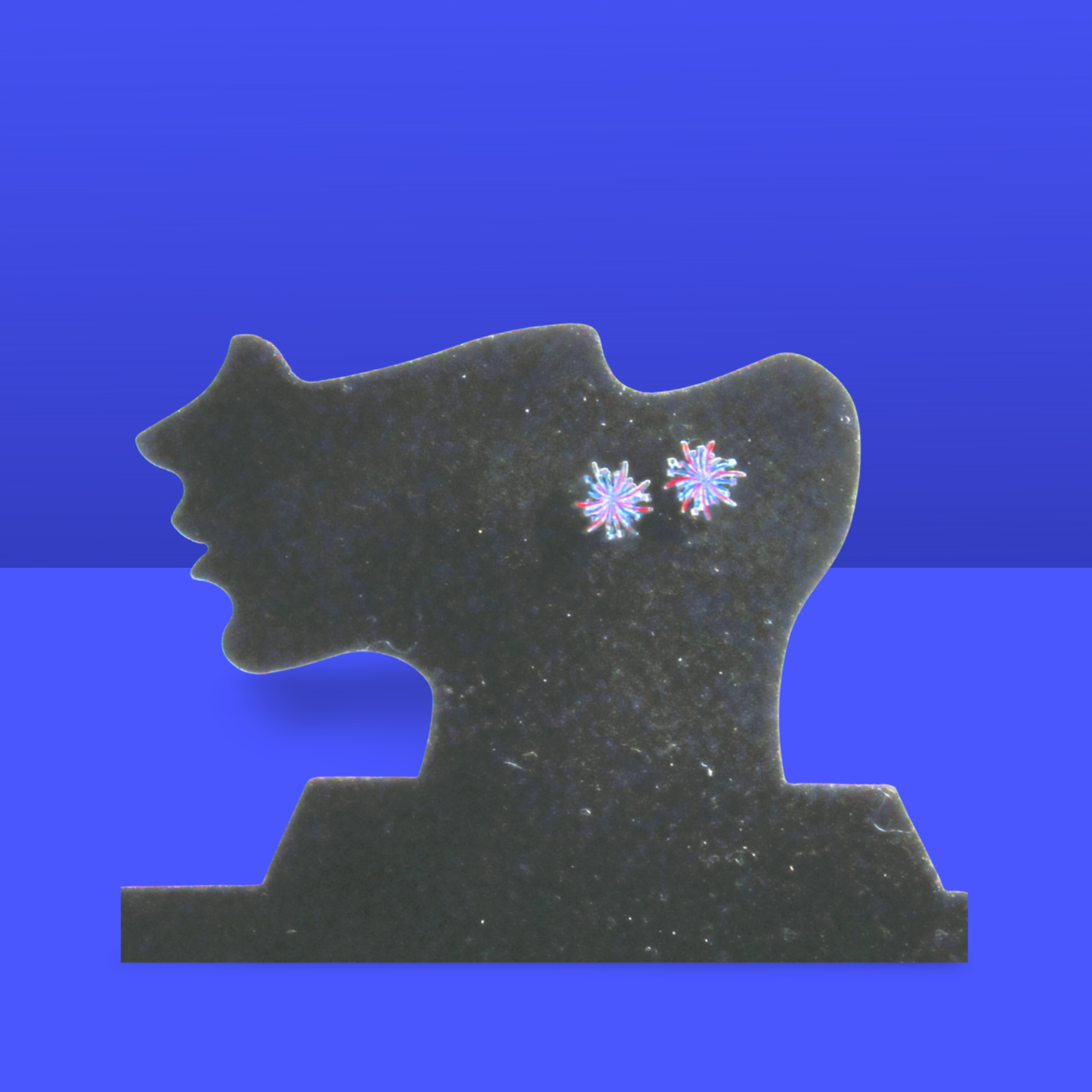 Fireworks Shaped Sublimated Stud Earrings