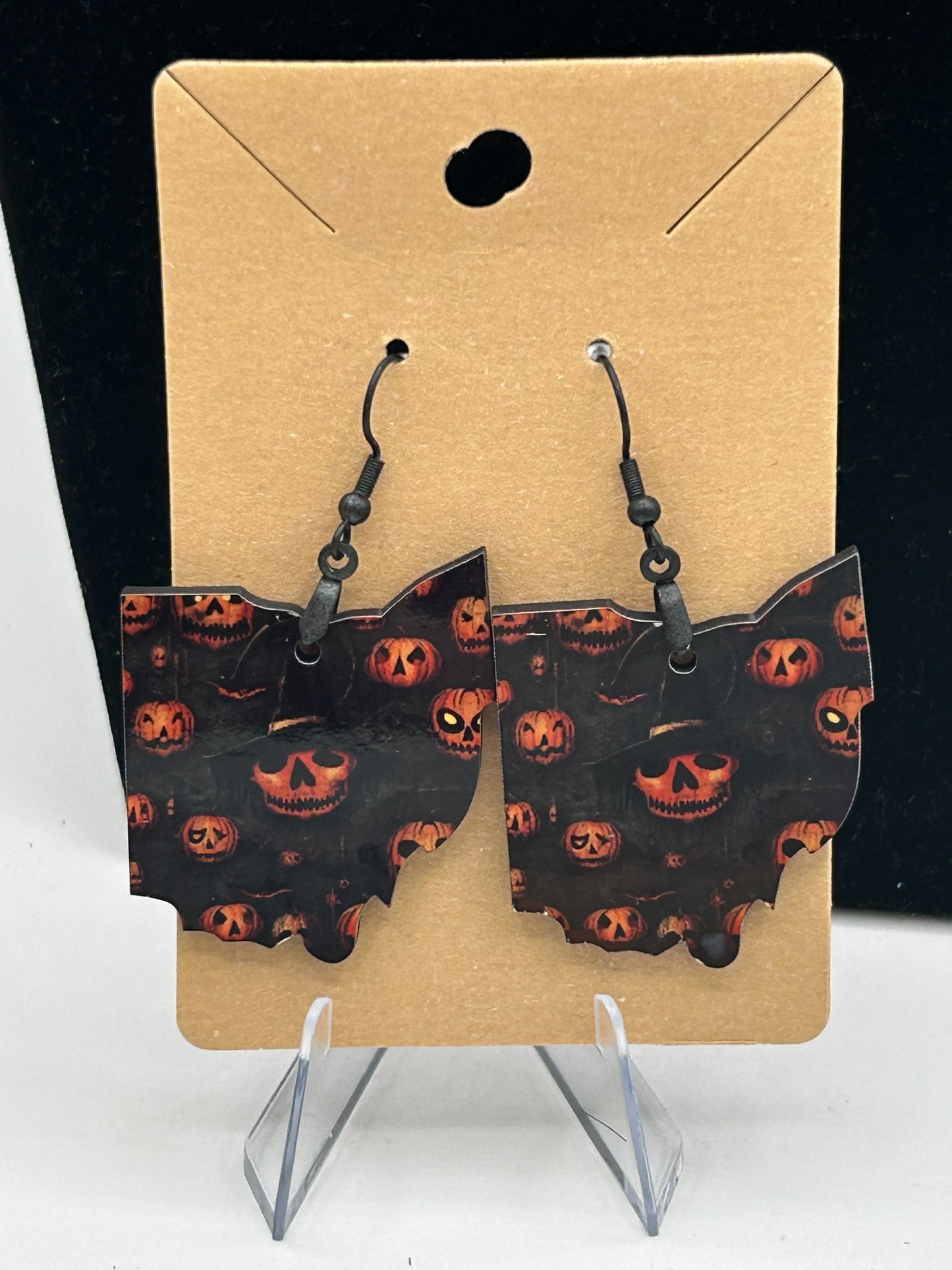 Ohio Shaped Sublimated Earring