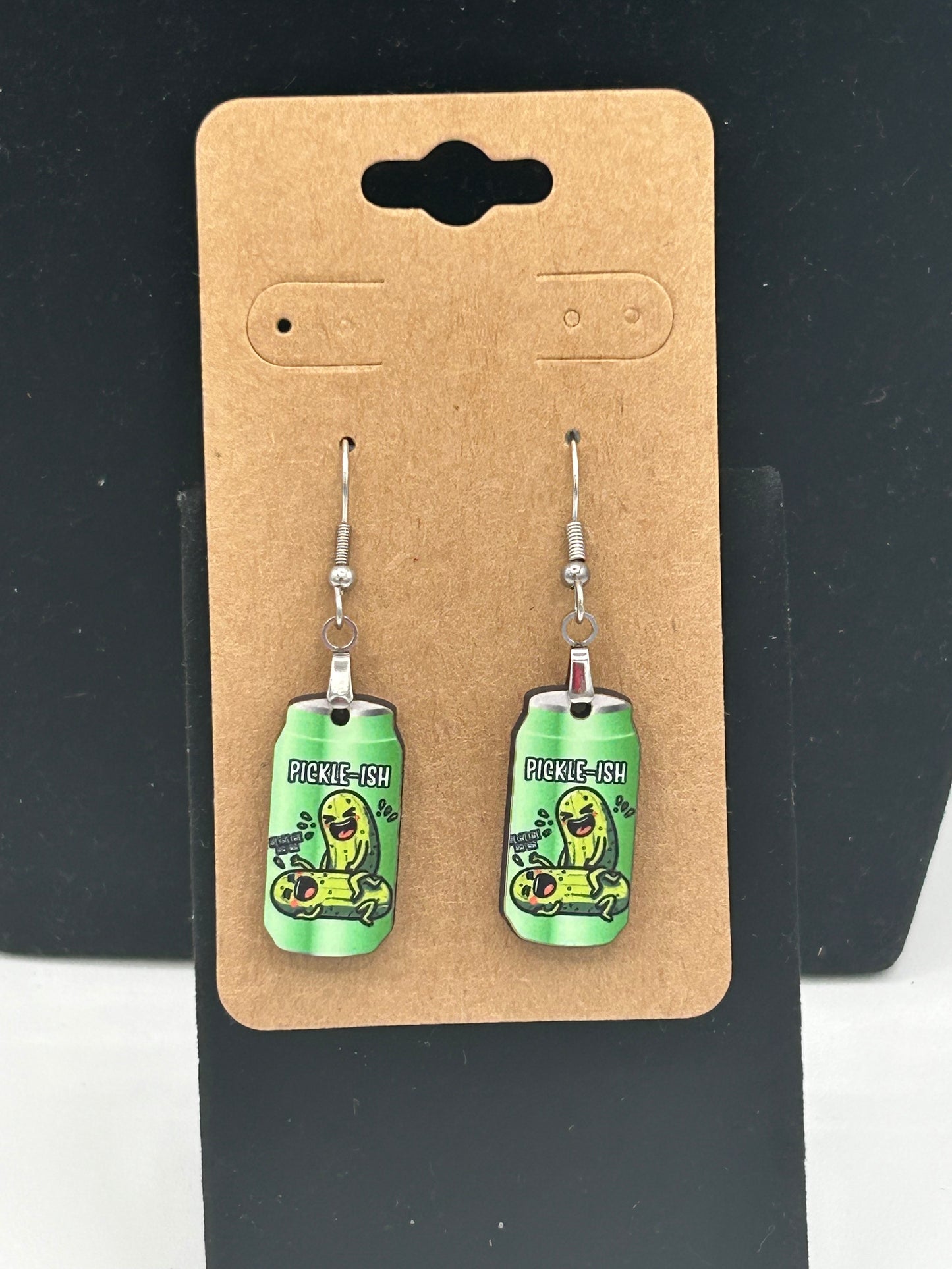 Soda Can Shaped Sublimated Earrings 1 inch