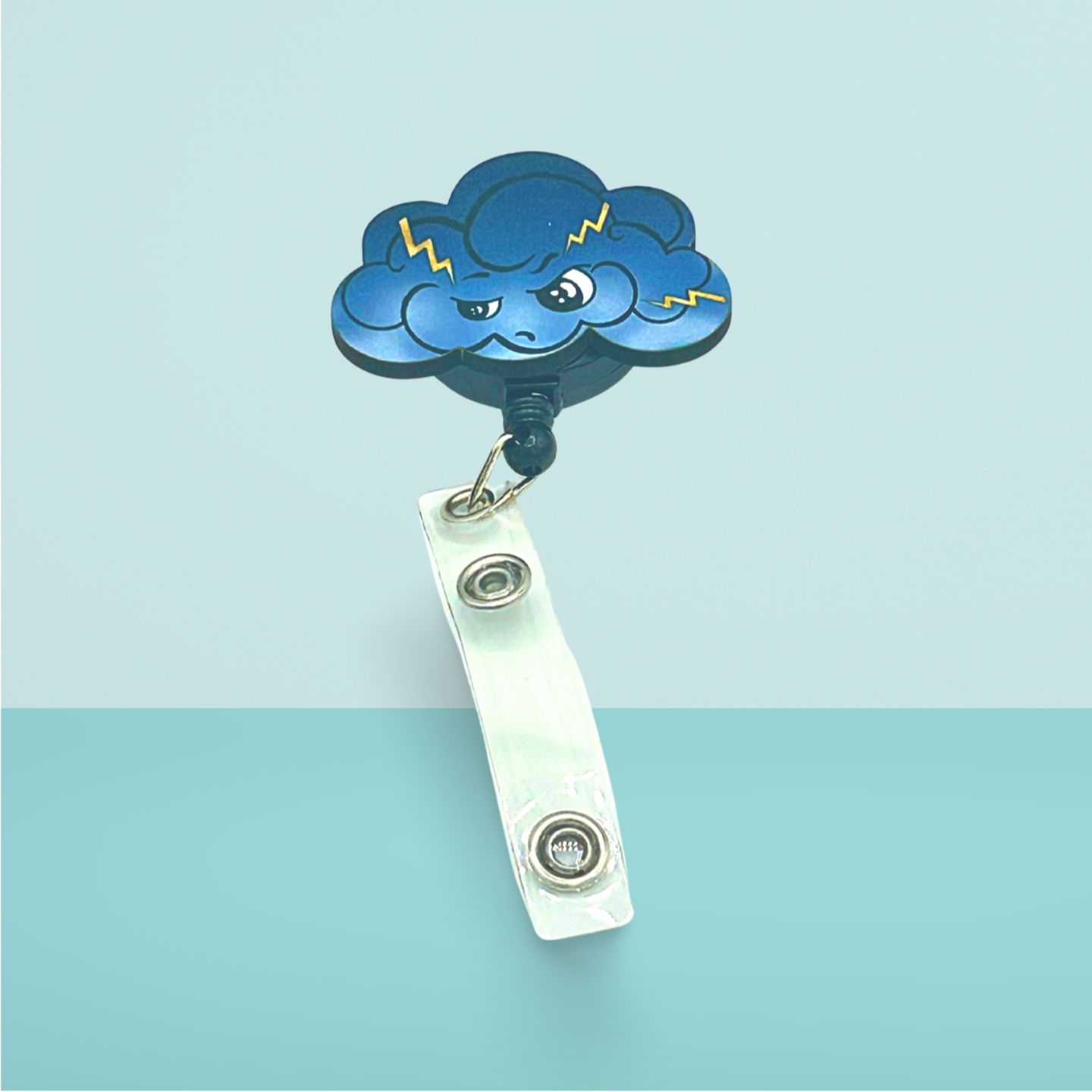 Cloud Shaped Sublimated Badge Reel