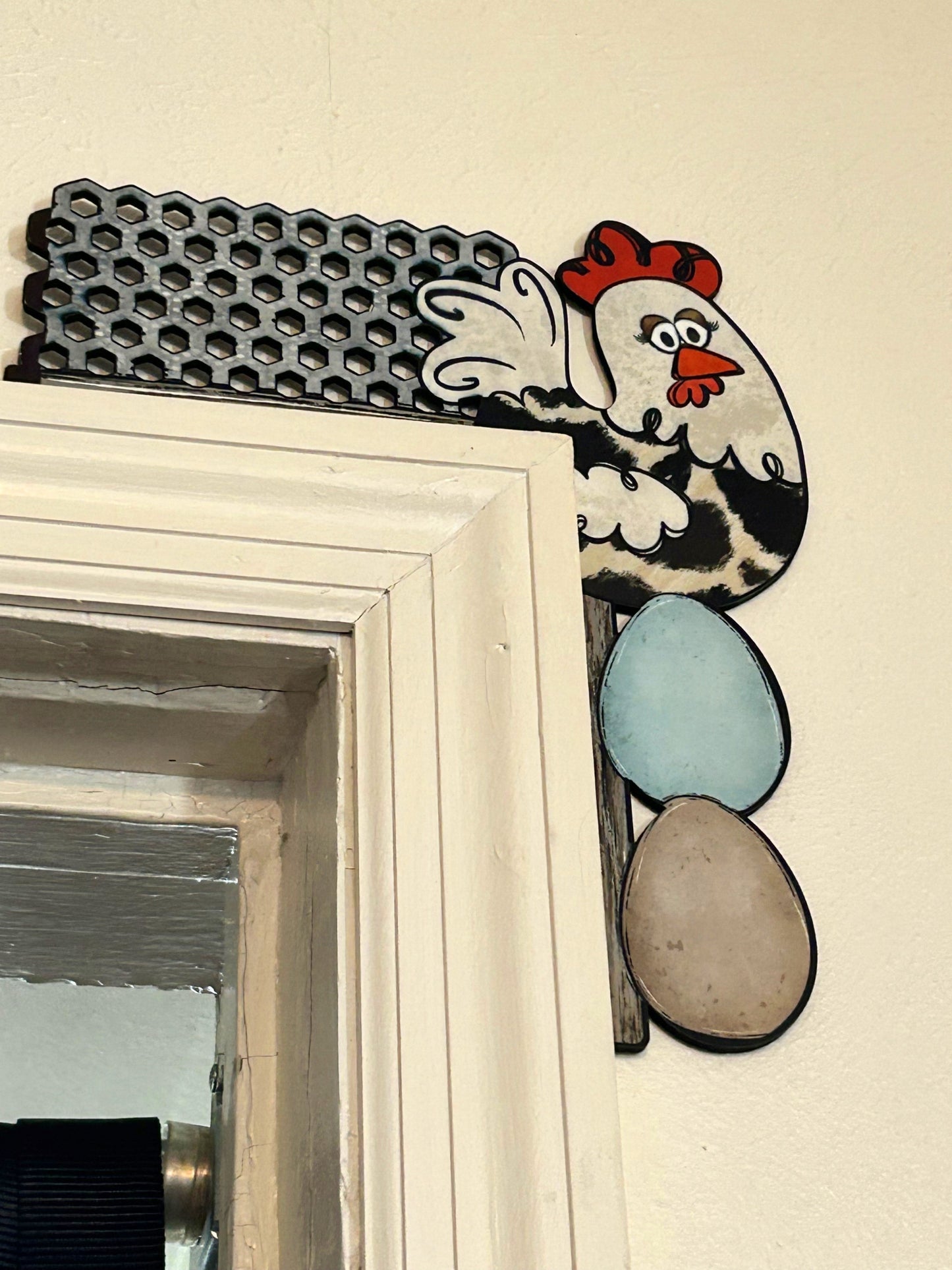 Chicken Shaped Sublimated Corner Sitter