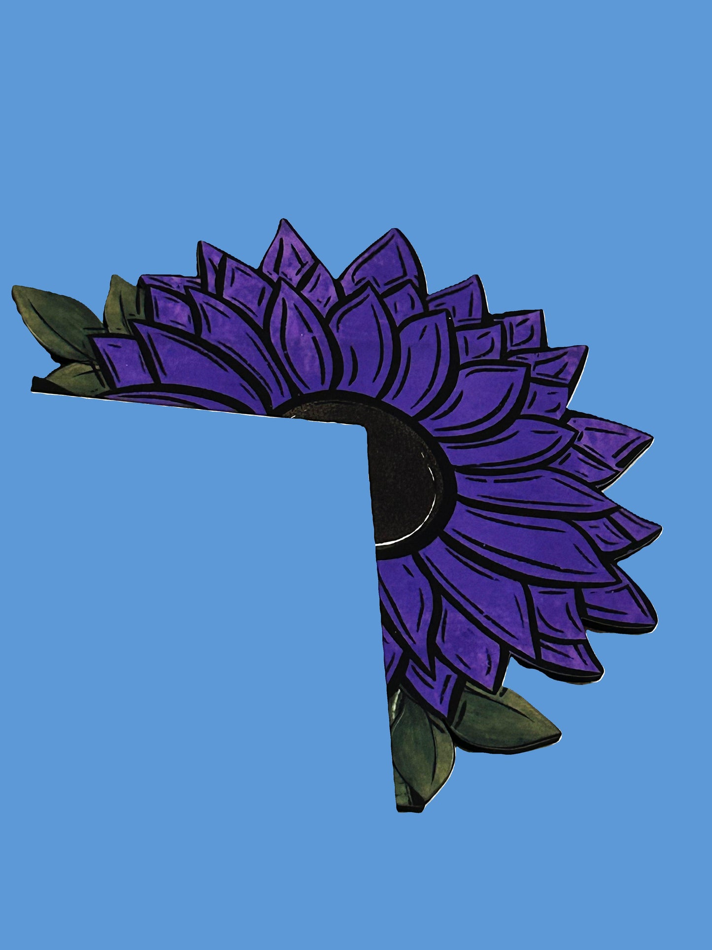 Sunflower Shaped Sublimated Corner Sitter