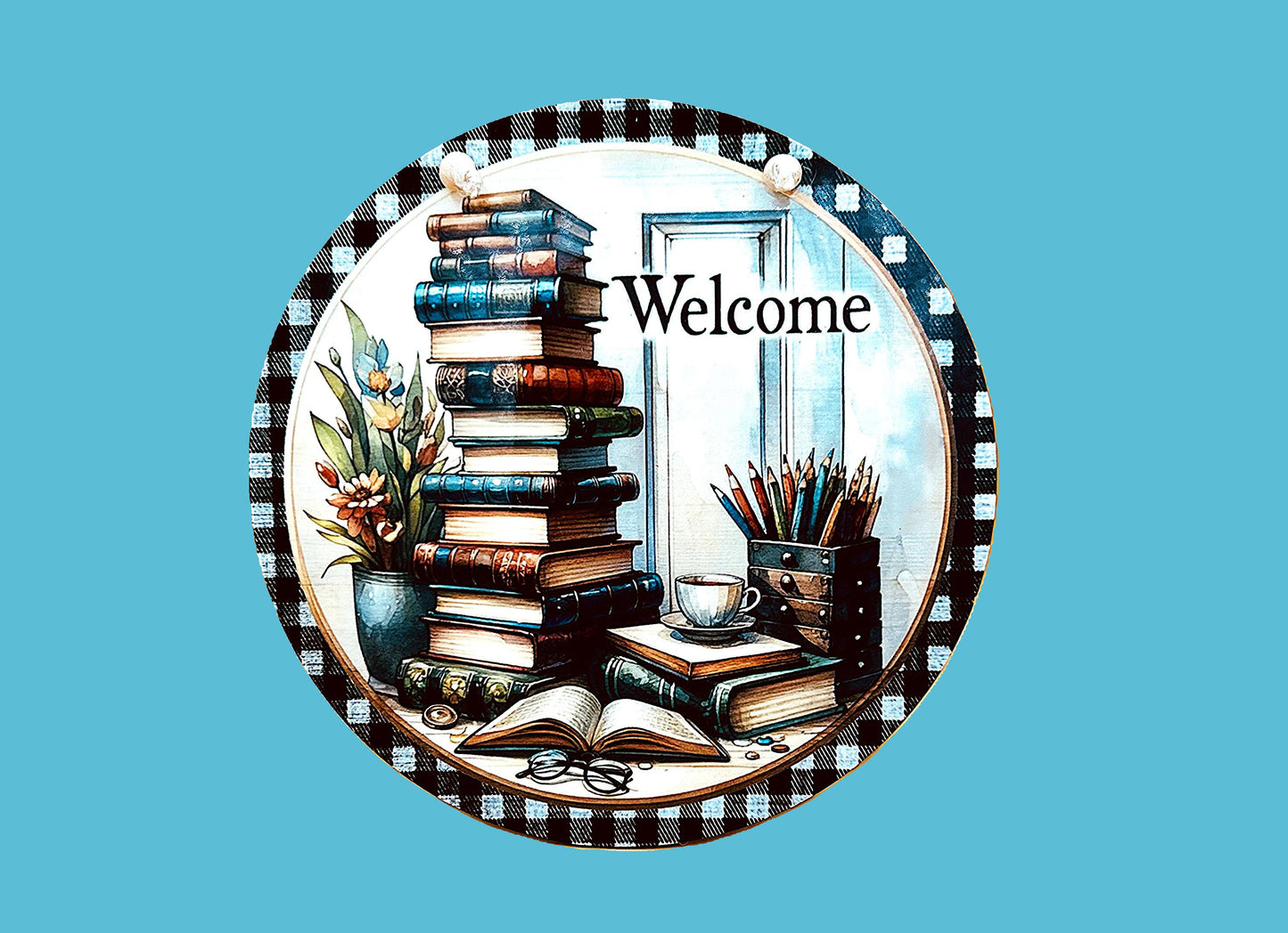 Round Shaped Sublimated Door Hanger