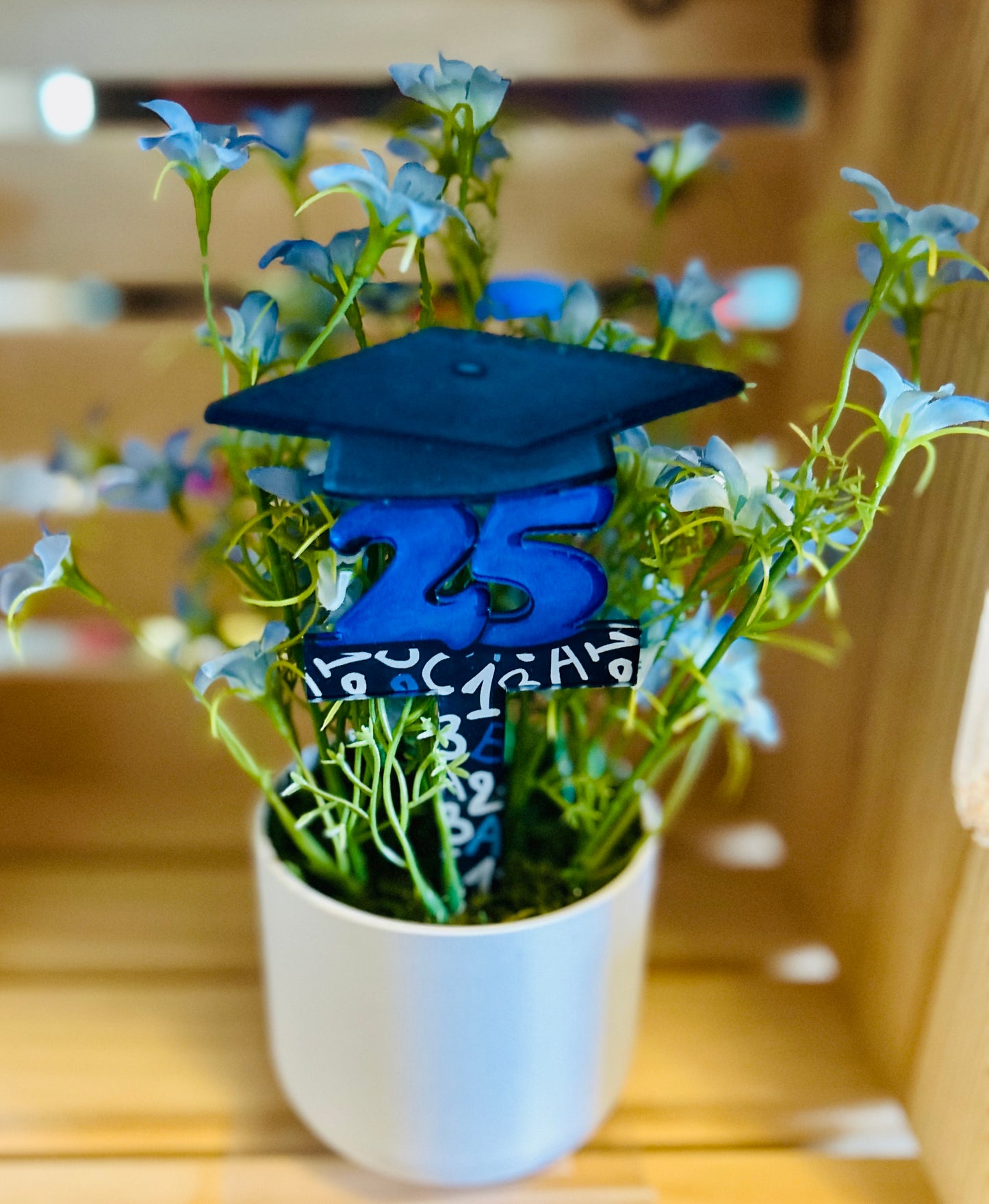 Acrylic Graduation Cap Sublimated Garden Stake