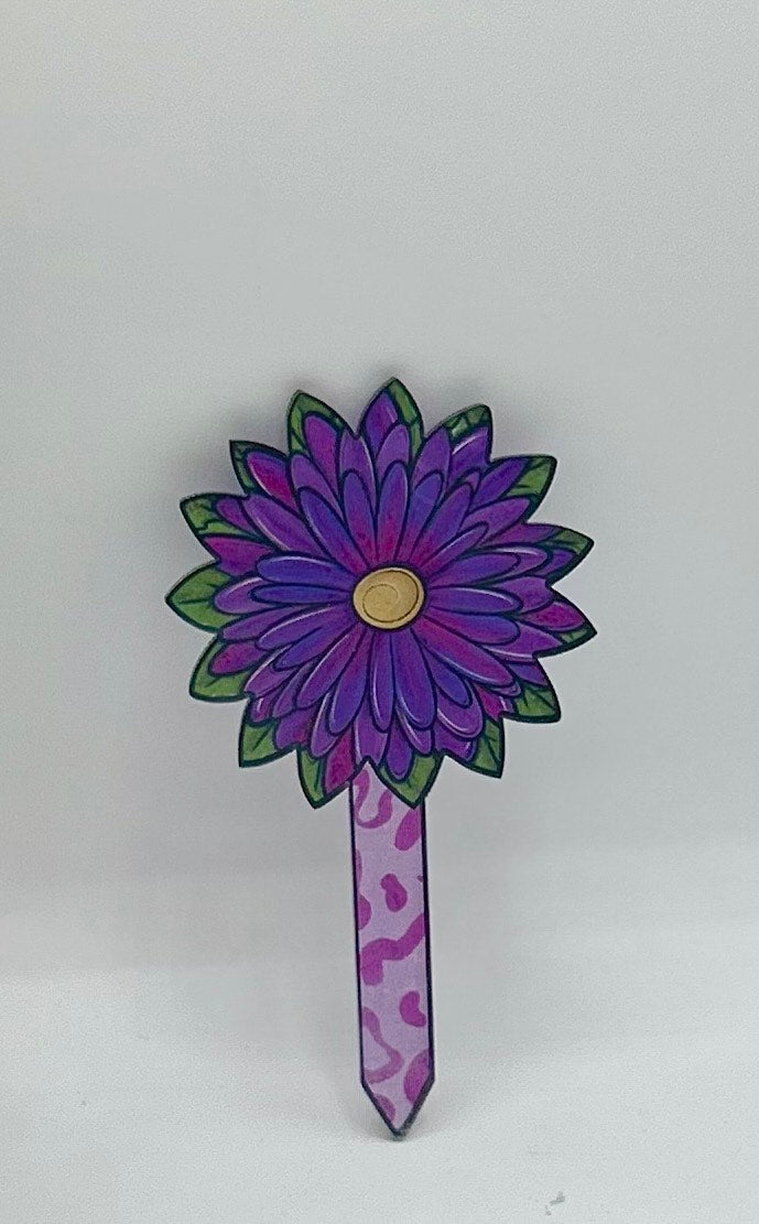 Acrylic Shaped Sublimated Garden Stake 4 inch