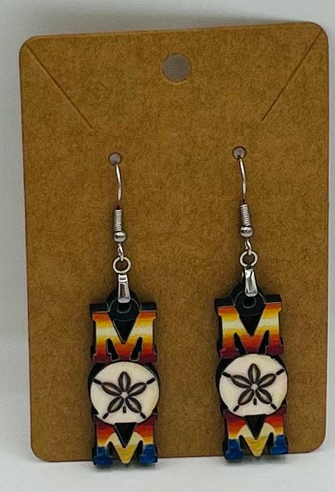 Mom Shaped Sublimated Earrings 1.5 inch