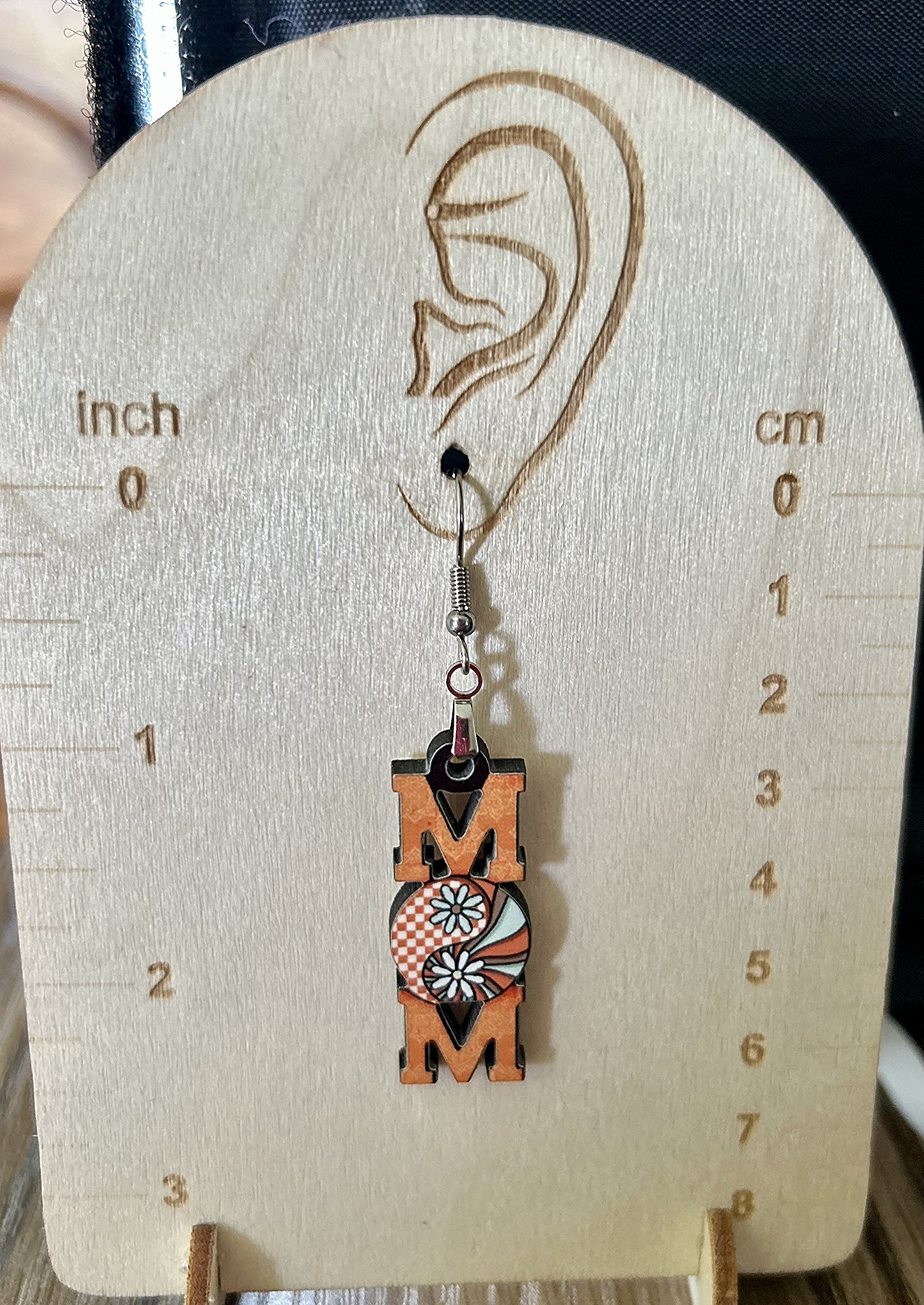 MDF-Mom Shaped Sublimated Earrings 1.5 inch