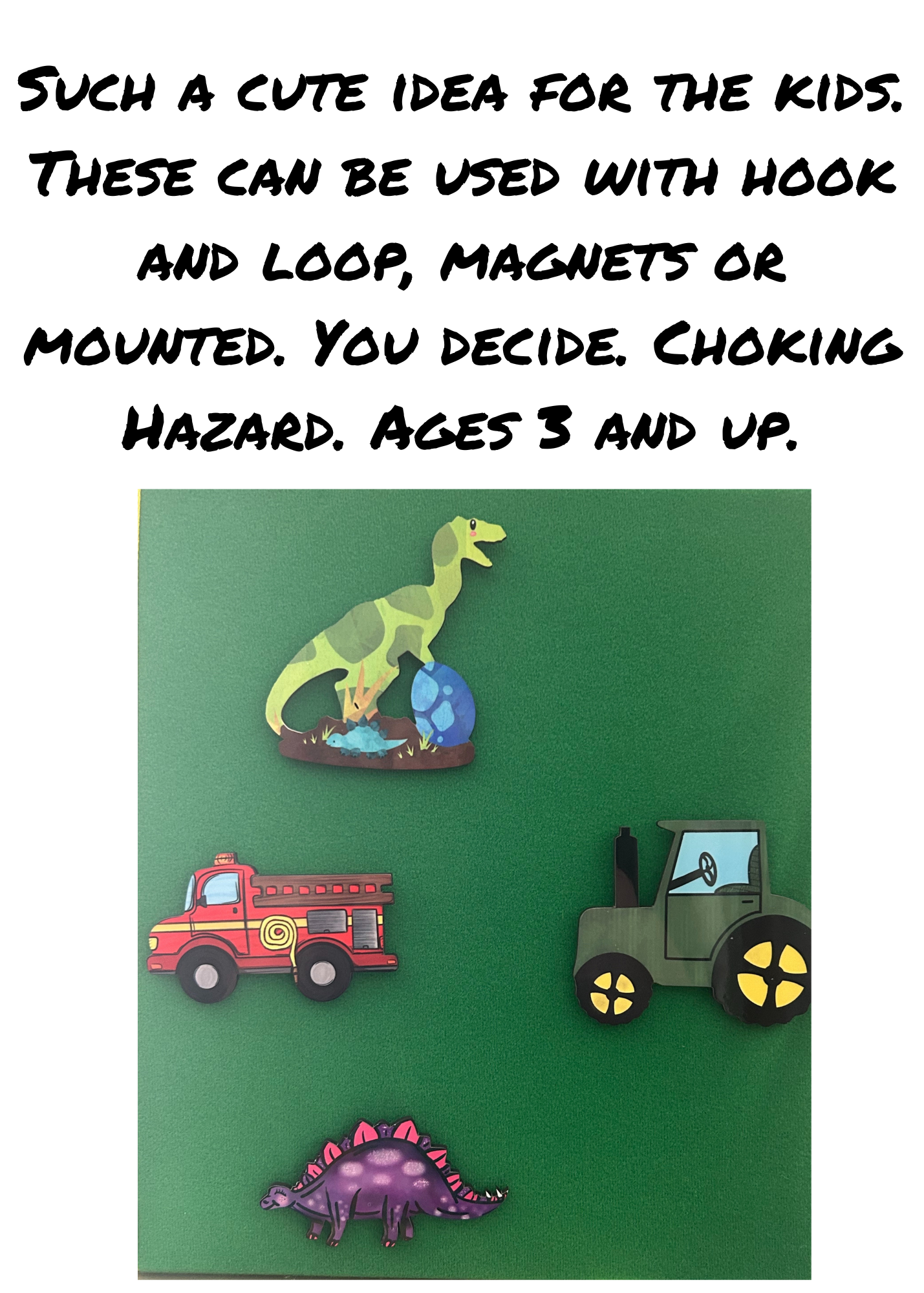 Vehicle Themed Sublimated Kids Wall Decor