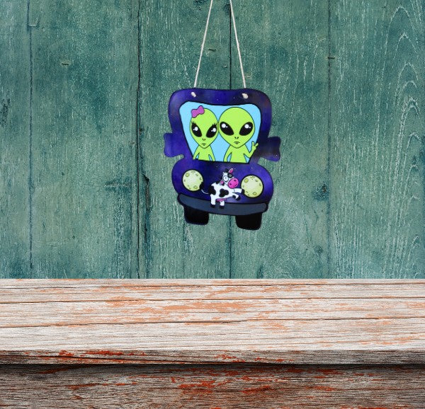 Truck Shaped Sublimated Door Hanger