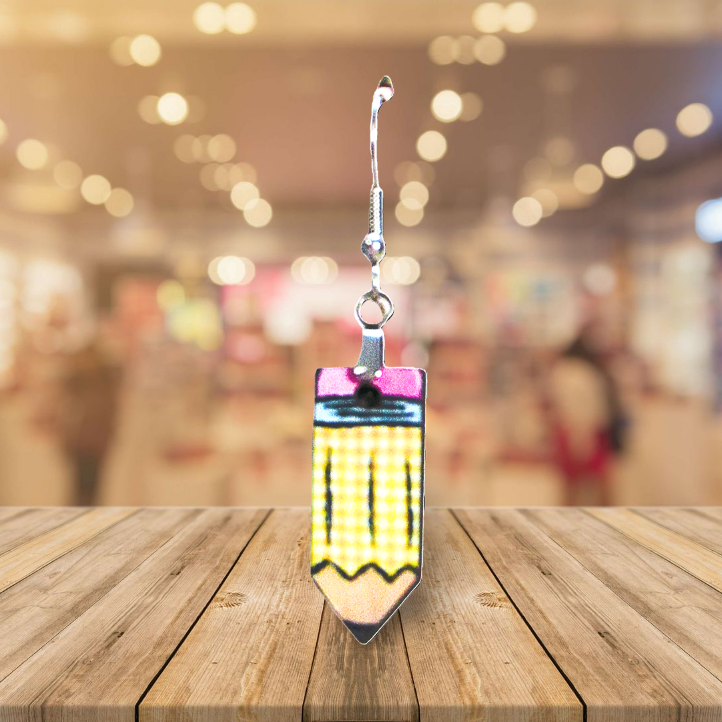 Pencil Shaped Sublimated Earring