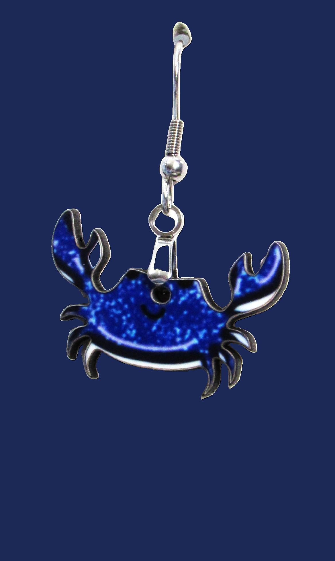 Crab Shaped Sublimated Earrings 1.5"