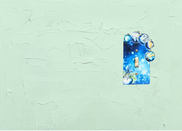 Christmas Bulbs Shaped Sublimated Light Switch Cover