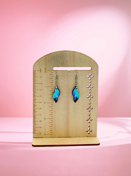 MDF-New Swirl Shaped Sublimated Earrings 1 inch