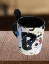 11 oz. Colored Sublimated Mug with Spoon