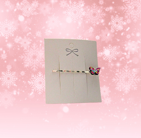 Hair Bobby Pin with MDF Sublimated Charm