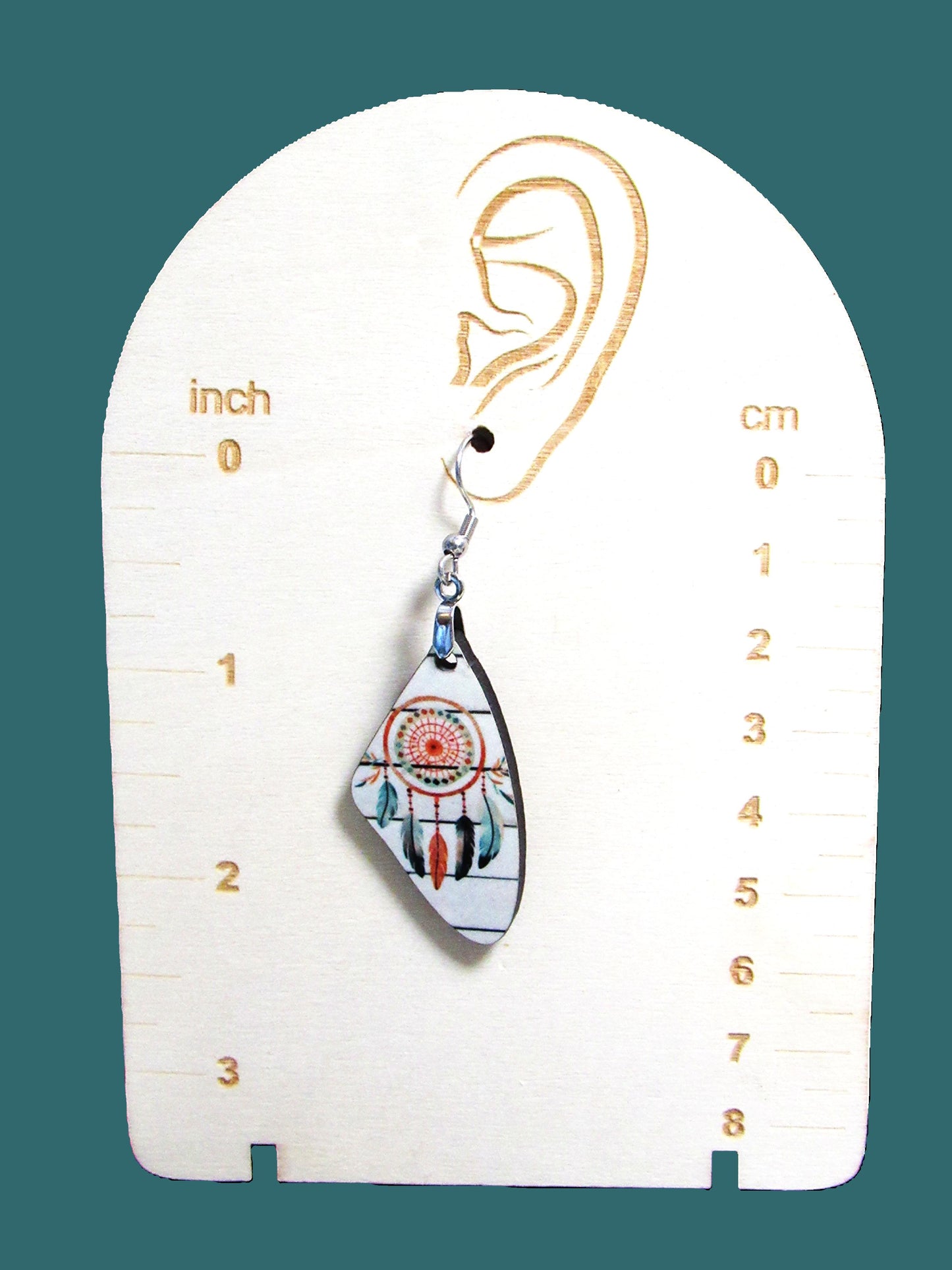 Wing Shaped Sublimated Earring