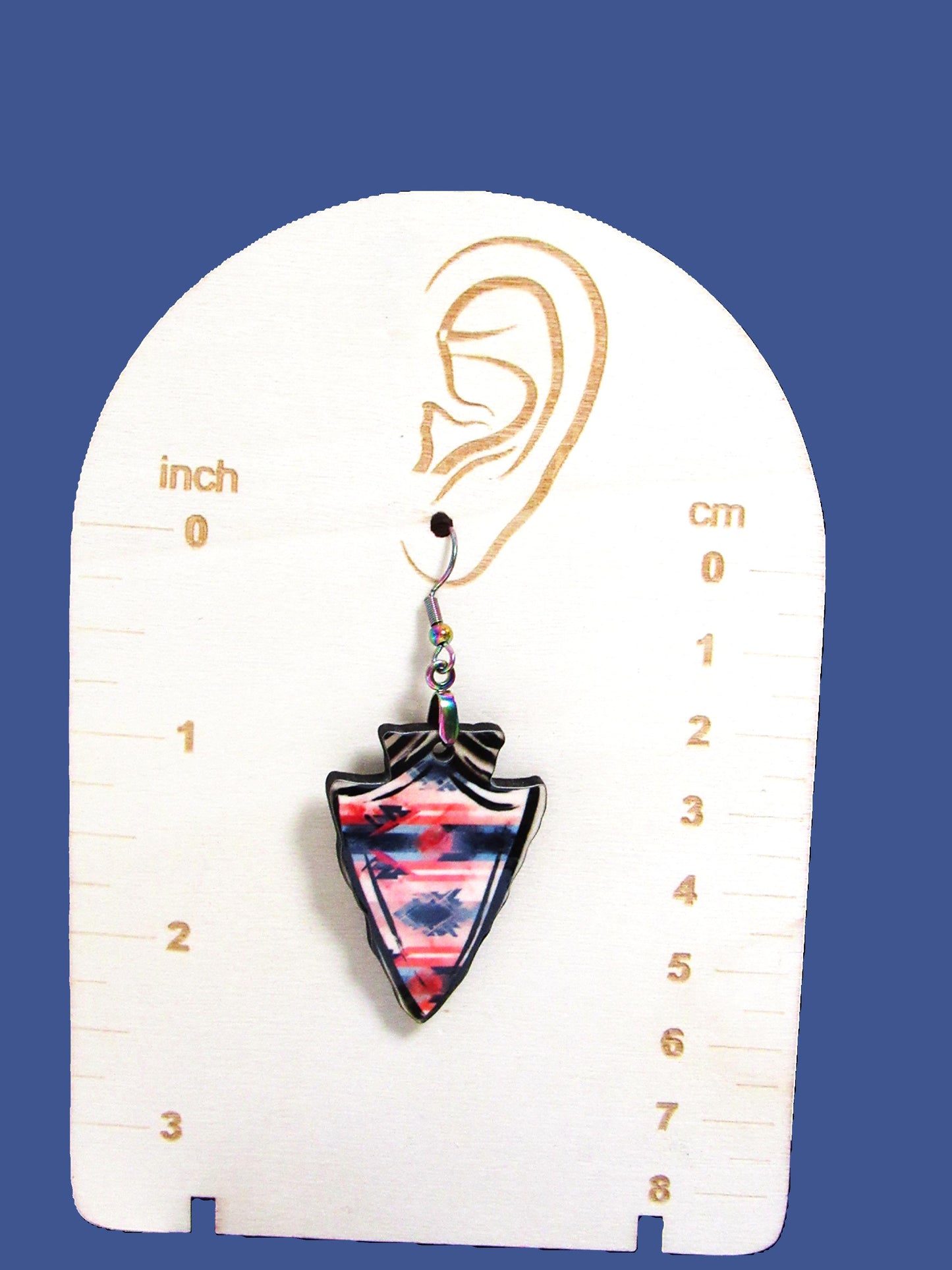 Arrow Head Shaped Sublimated Earrings