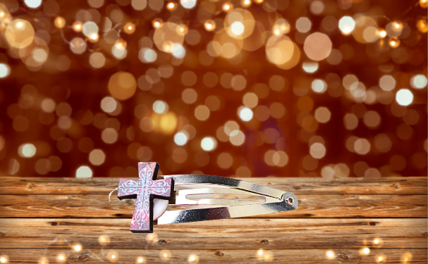 2 Inch Snap Metal Hair Barrette with MDF Sublimated Center