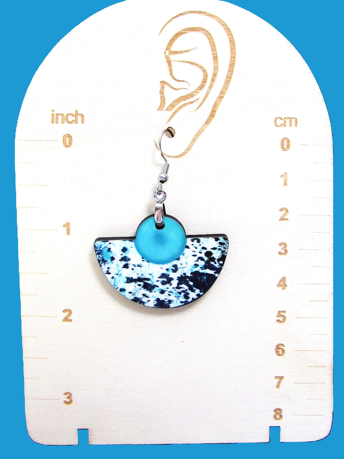 Boho Rounded Sublimated Earring