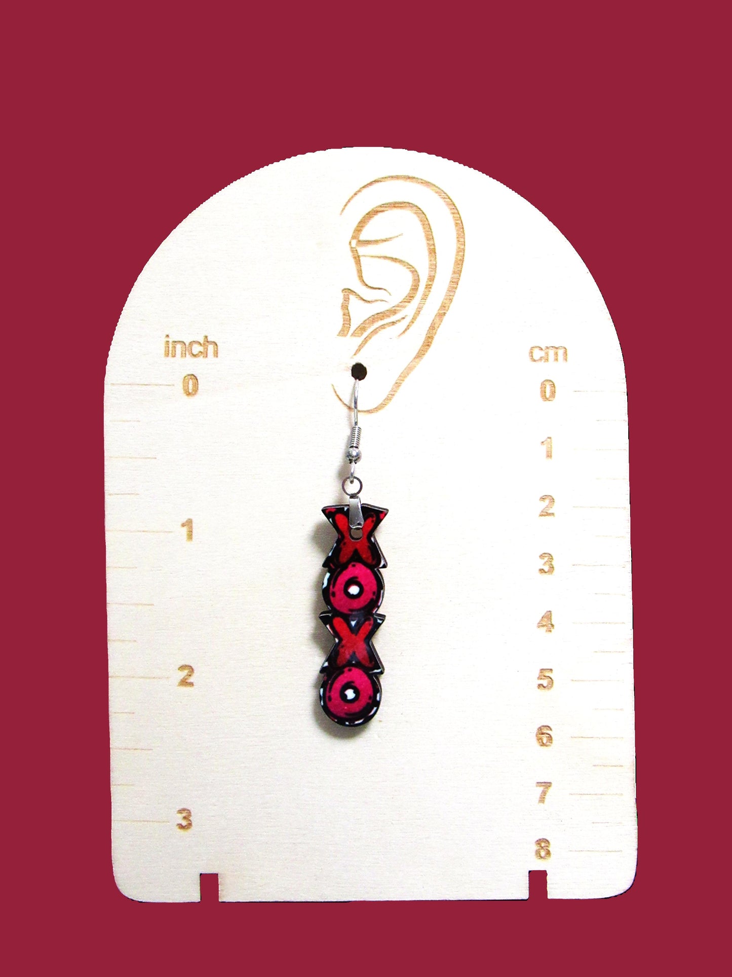 XOXO Shaped Sublimated Earrings