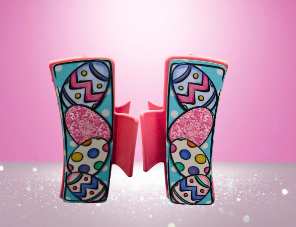 MDF-Large Sublimated Hair Claw Clip