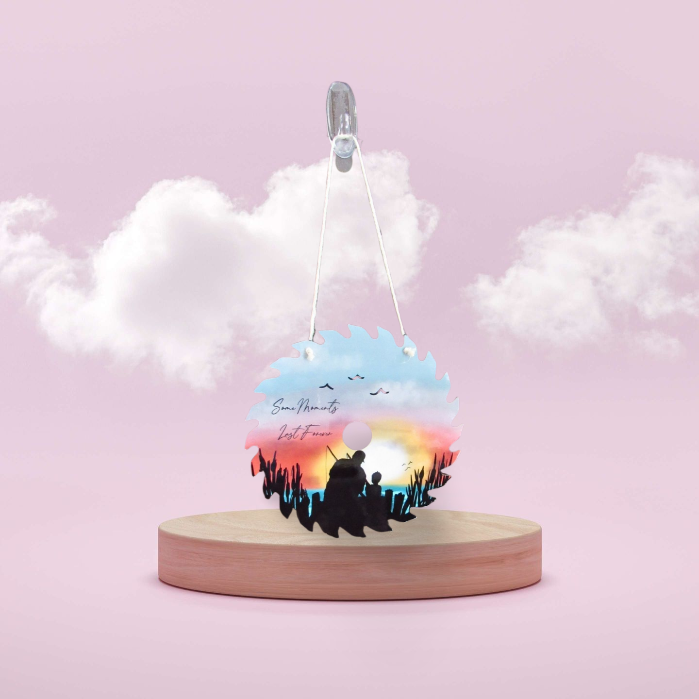 Sawblade Shaped Sublimated Door Hanger