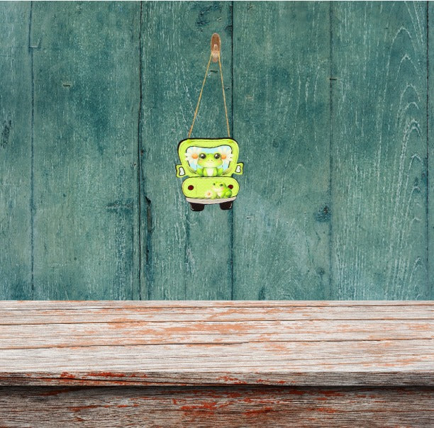 Truck Shaped Sublimated Door Hanger