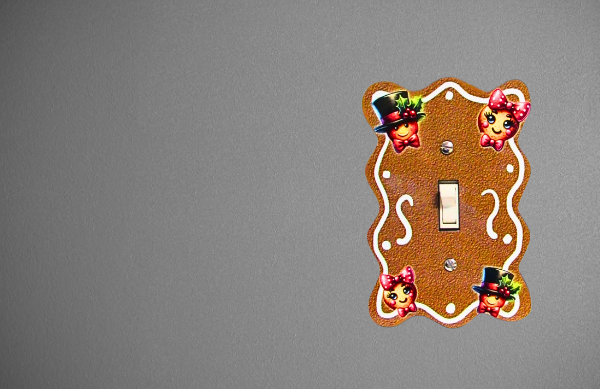 Wavy Edge Shaped Sublimated Switch Plate Cover