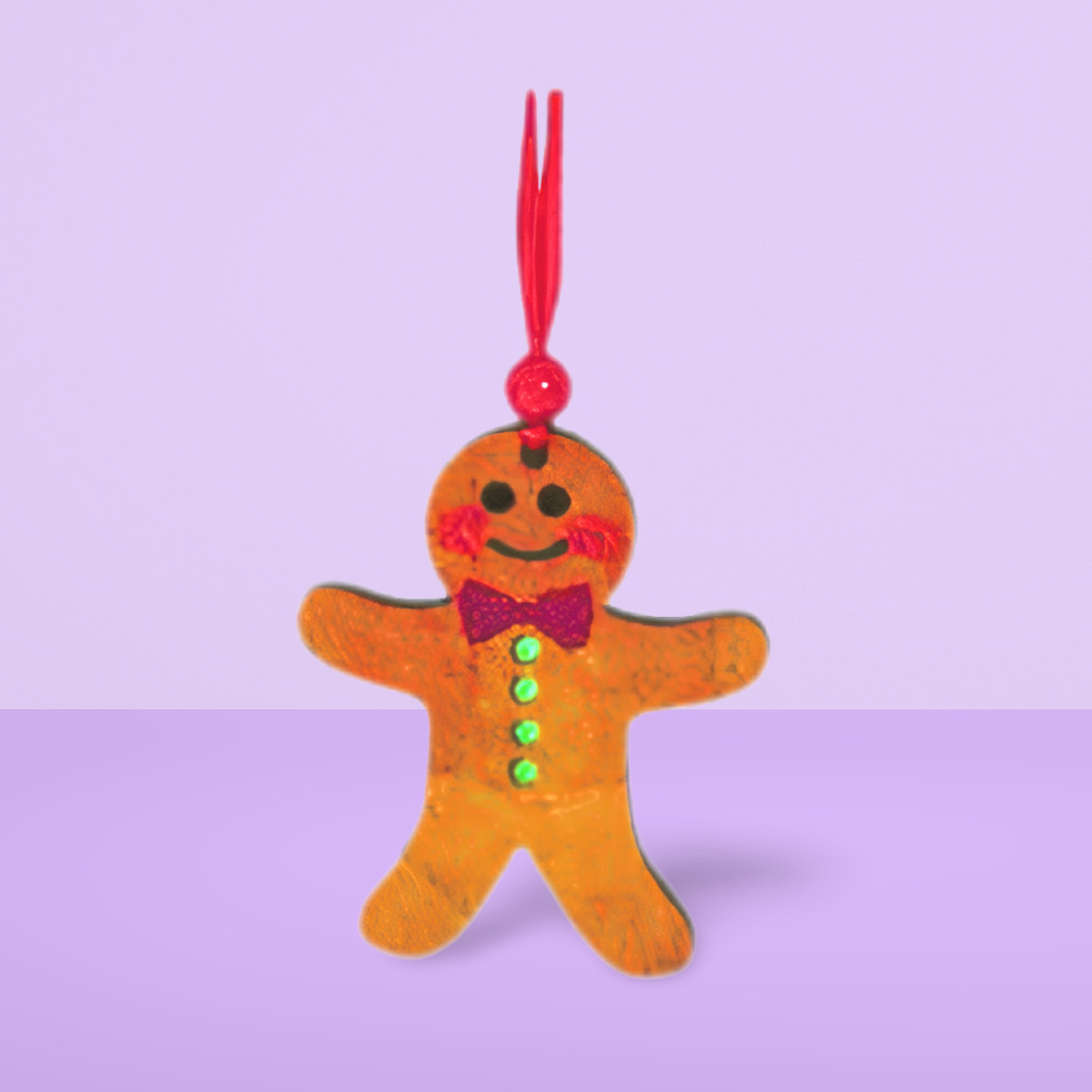 Gingerbread Man Shaped Sublimated Ornament