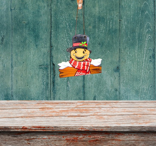 Gingerbread Man with Sign Shaped Sublimated Door Hanger