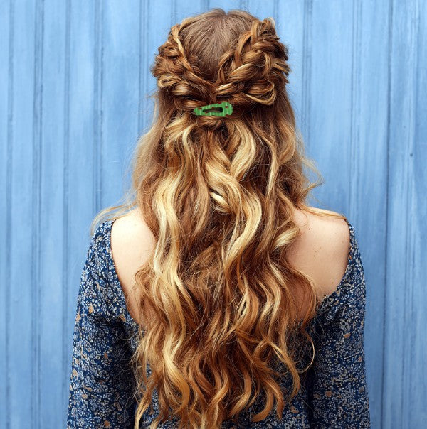 Open Triangle Shaped Sublimated Barrette