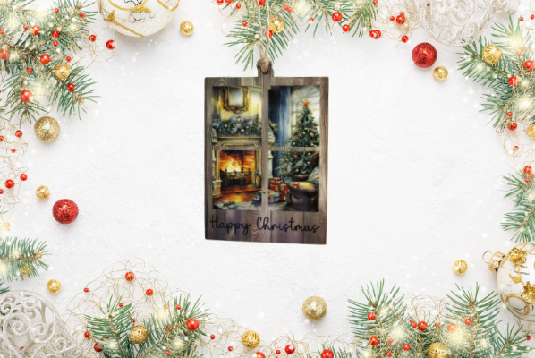 Window Shaped Sublimated Ornament