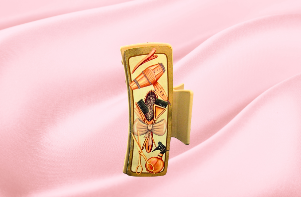 MDF-Large Sublimated Hair Claw Clip Hairdresser