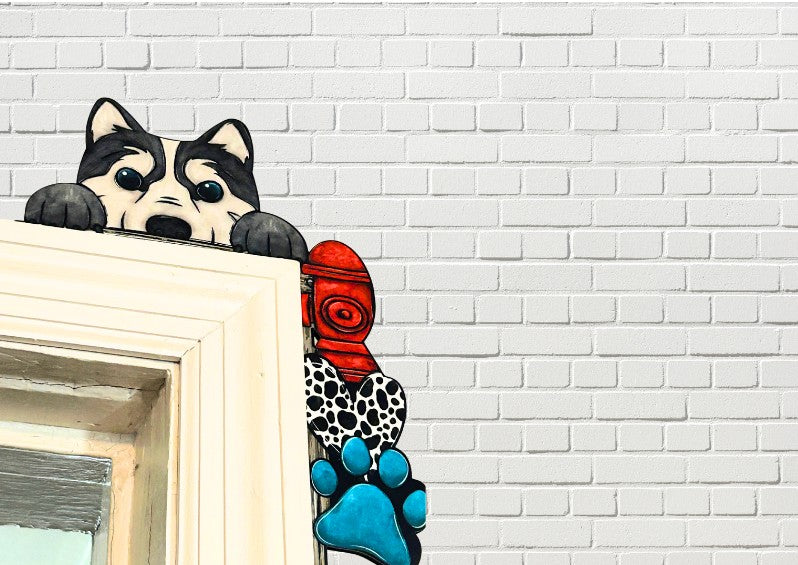 Dog Shaped Sublimated Corner Sitter