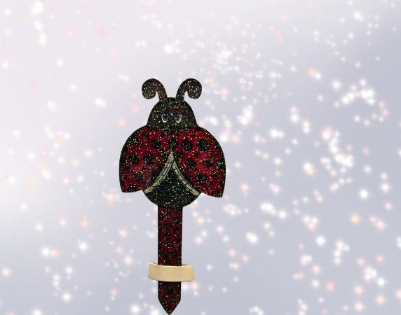 Acrylic-Ladybug Shaped Sublimated Plant Stake