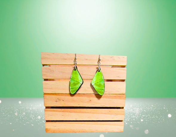 MDF-Wing Shaped Sublimated Earrings 1.5 inch