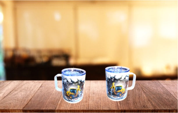 12 oz. Metal Mug with handle and Lid Sublimated