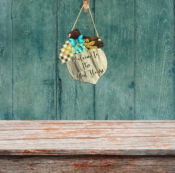 Acorn Shaped Sublimated Door Hanger